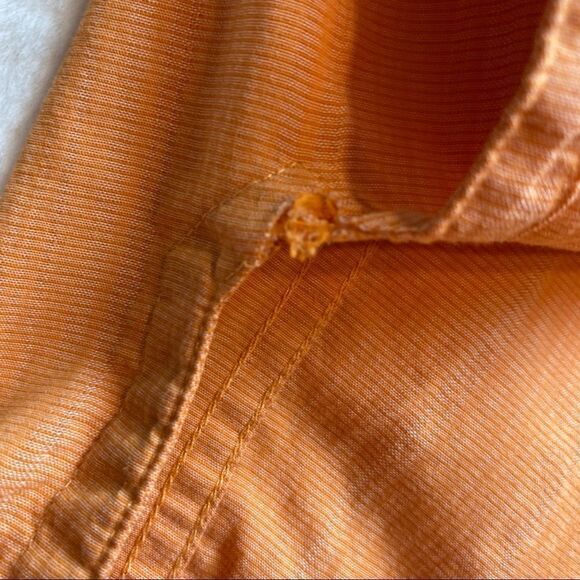 Mountain Hardwear Orange Short Sleeve Button Down Shirt - Picture 10 of 13